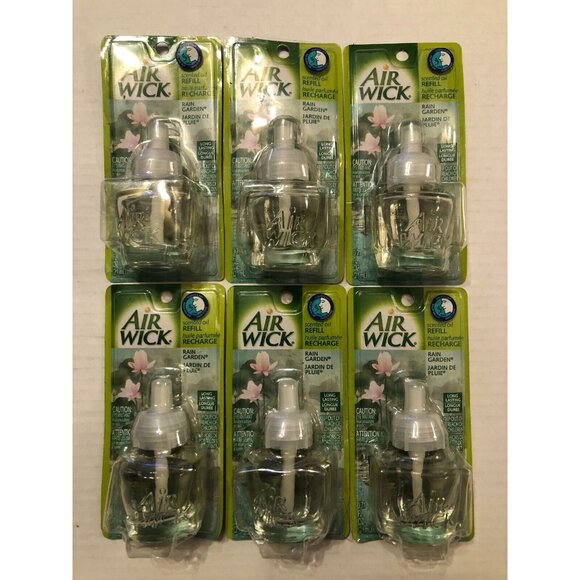 6 new airwick scented oil refills rain garden - Picture 1 of 3